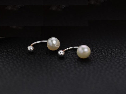 Beautiful Freshwater Pearl Hoop Earrings