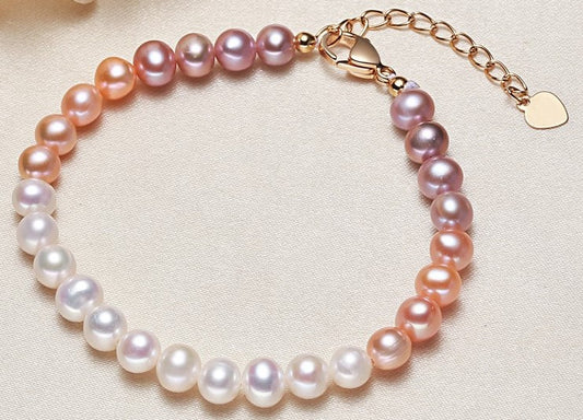 Beautiful Multi-Colored Freshwater Pearl Bracelet