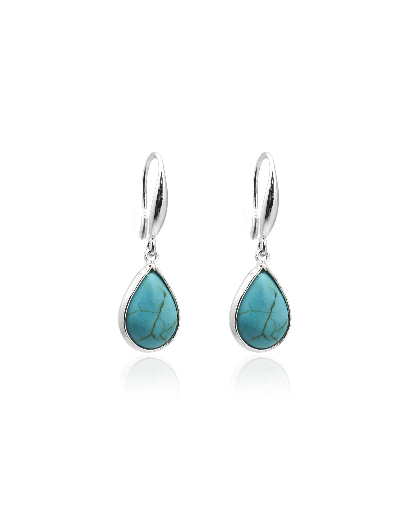 Beautiful Vintage Turquoise Raindrop Earrings