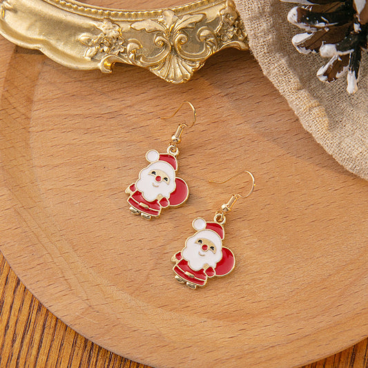 Adorable Santa Earrings