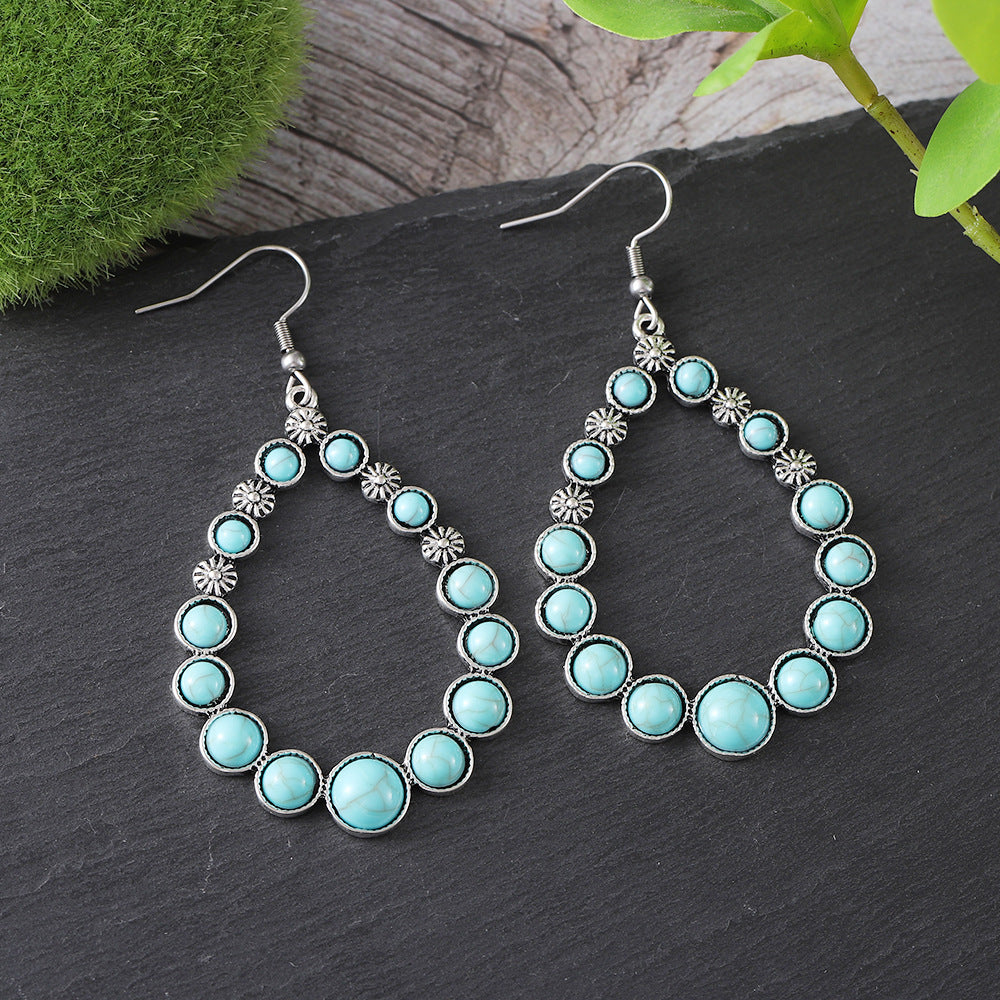 Beautiful Turquoise Raindrop Earring